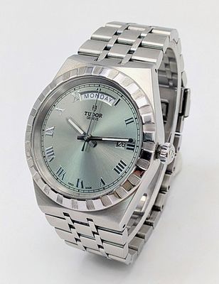 A Tudor Royal Day-Date Automatic Gents Watch. Stainless steel bracelet and case - 41mm. 