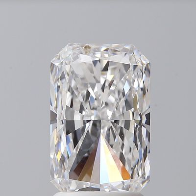 A 2.51ct Radiant Cut Lab-Grown Diamond. Colour D, clarity VS1. IGI certified. Cert no: 