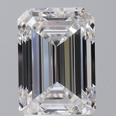A 2.53Ct Emerald cut Lab-Grown Diamond. Color D, clarity VS2. IGI certified. Cert no: 