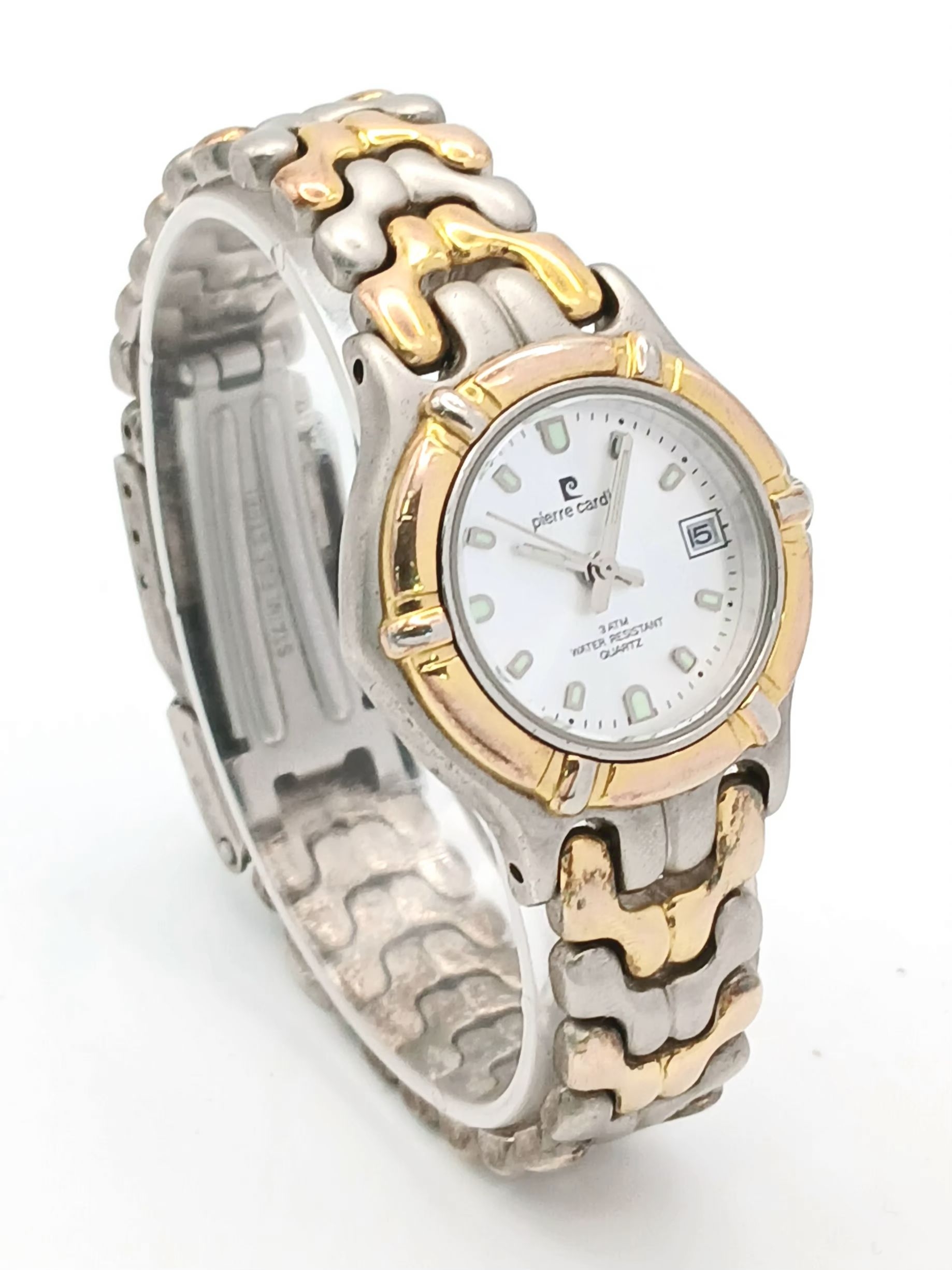 A Pierre Cardin, 2 Tone, Bracelet Watch, With Date Function