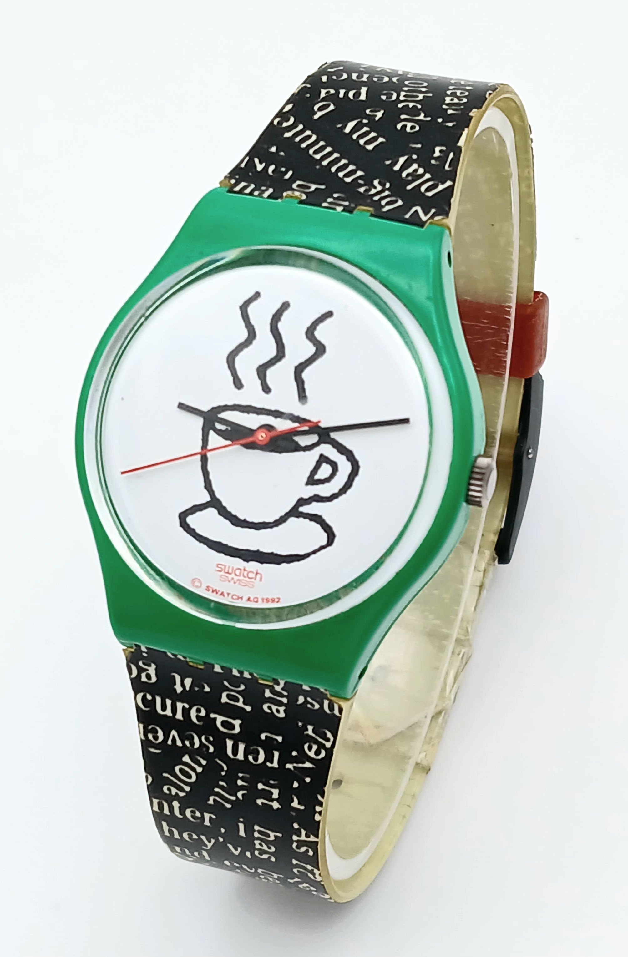 A Swatch, Cappuccino, Rubber Strap Watch