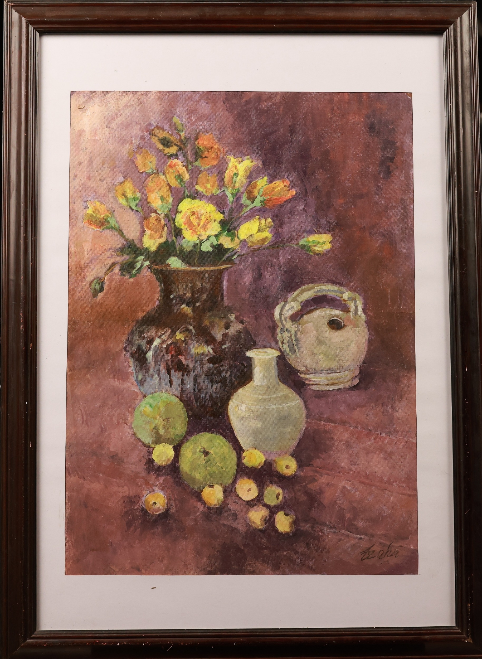 "Still Life" by Trinh Nha, 68 x 48.5 cm, Oil on canvas