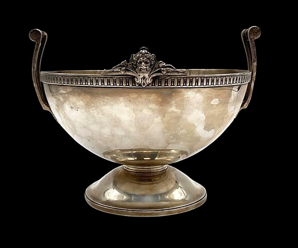 A Rare Antique American Gorham Sterling Silver Fruit Punch Bowl