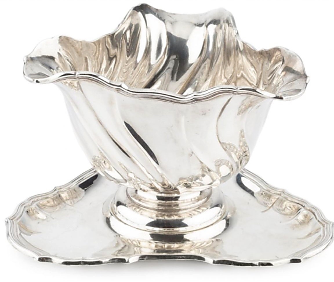 An Early 20th Century Danish Silver Sauce Boat