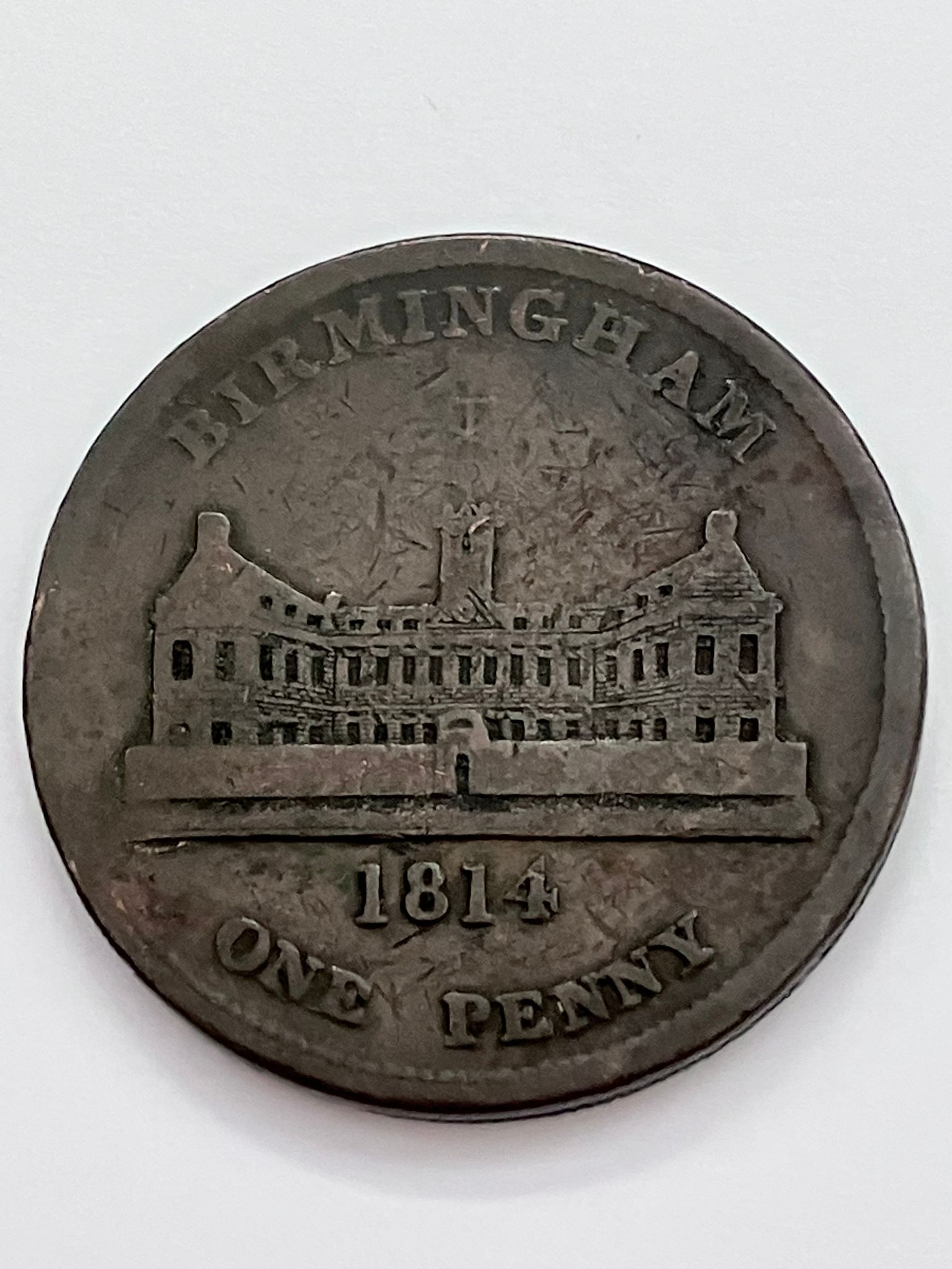 1814 BIRMINGHAM WORKHOUSE PENNY coin