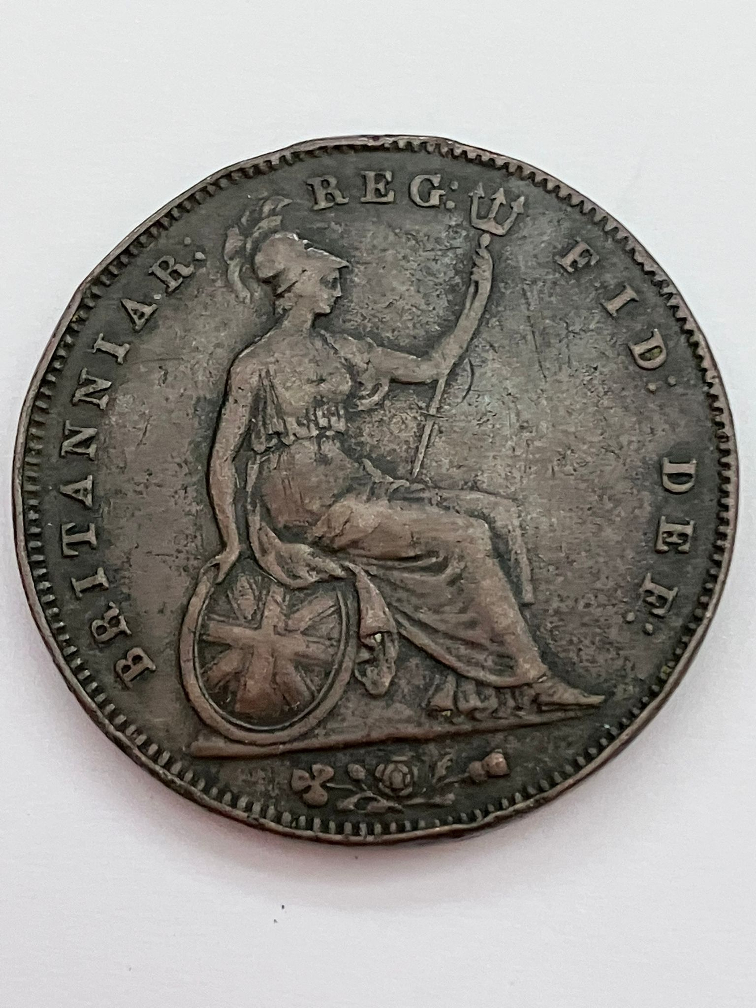 1854 PENNY coin in Very Fine Condition