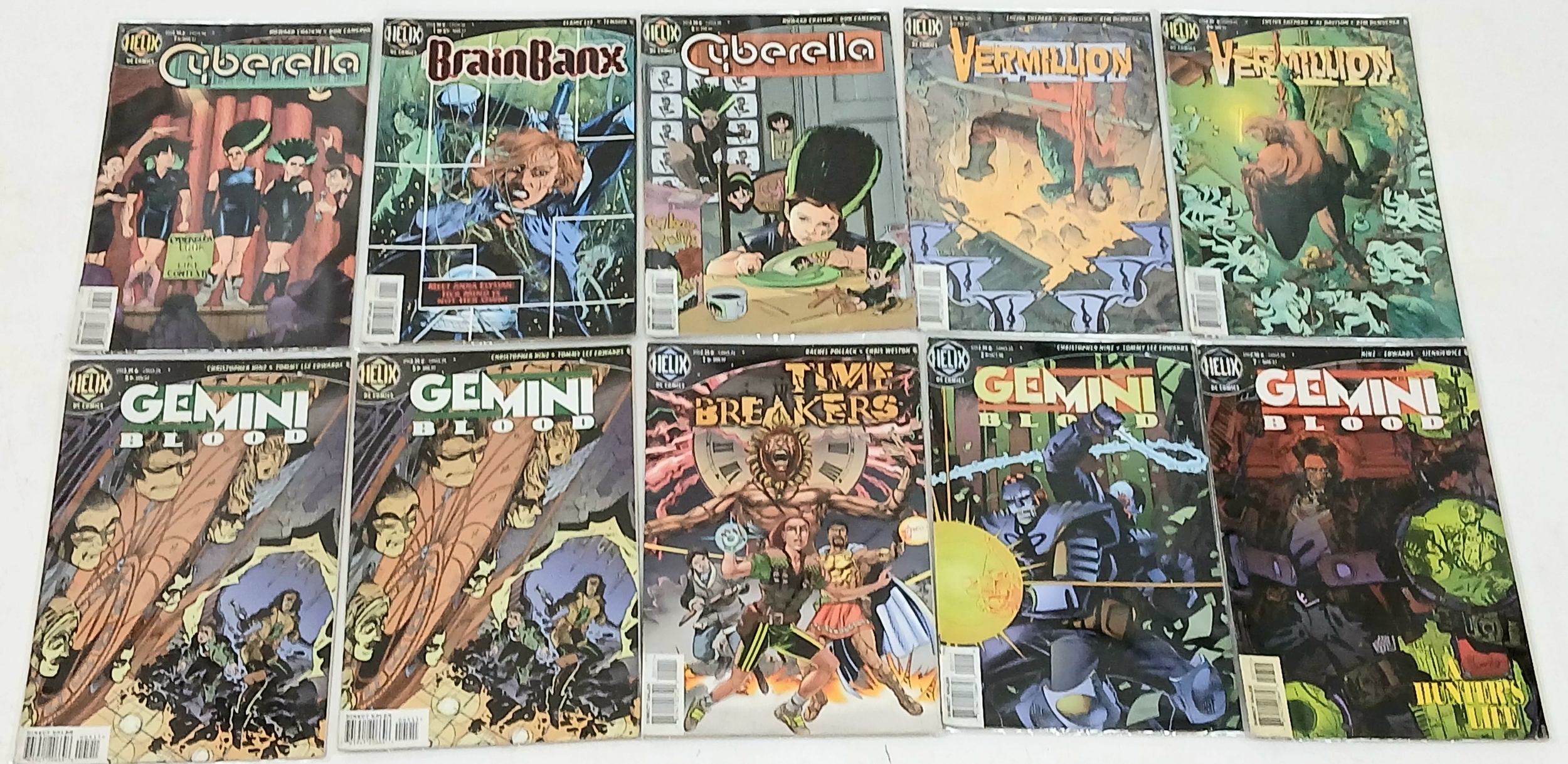 Ten Helix Mixed Comics. All plastic wrapped