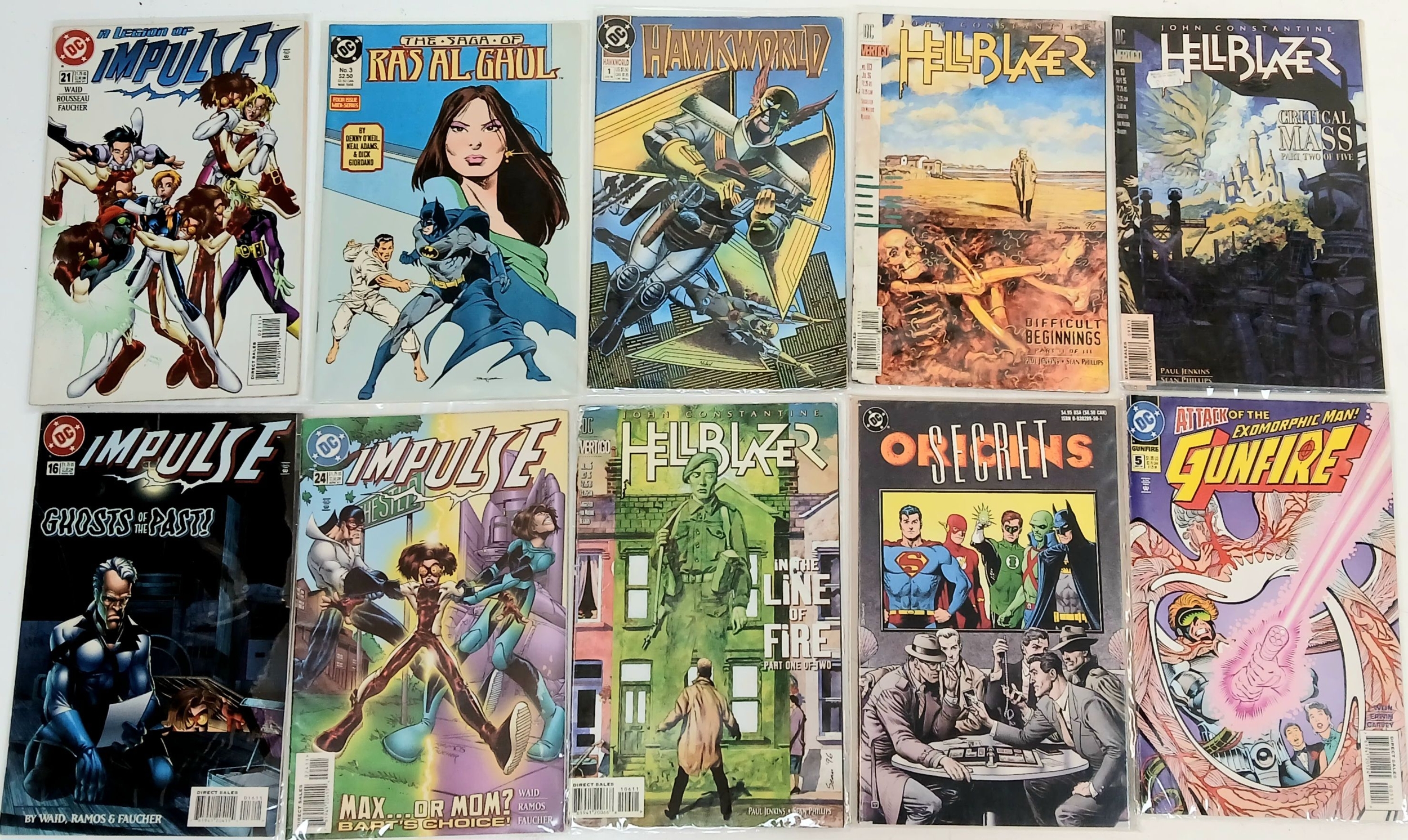Ten DC Mixed Comics. All plastic wrapped