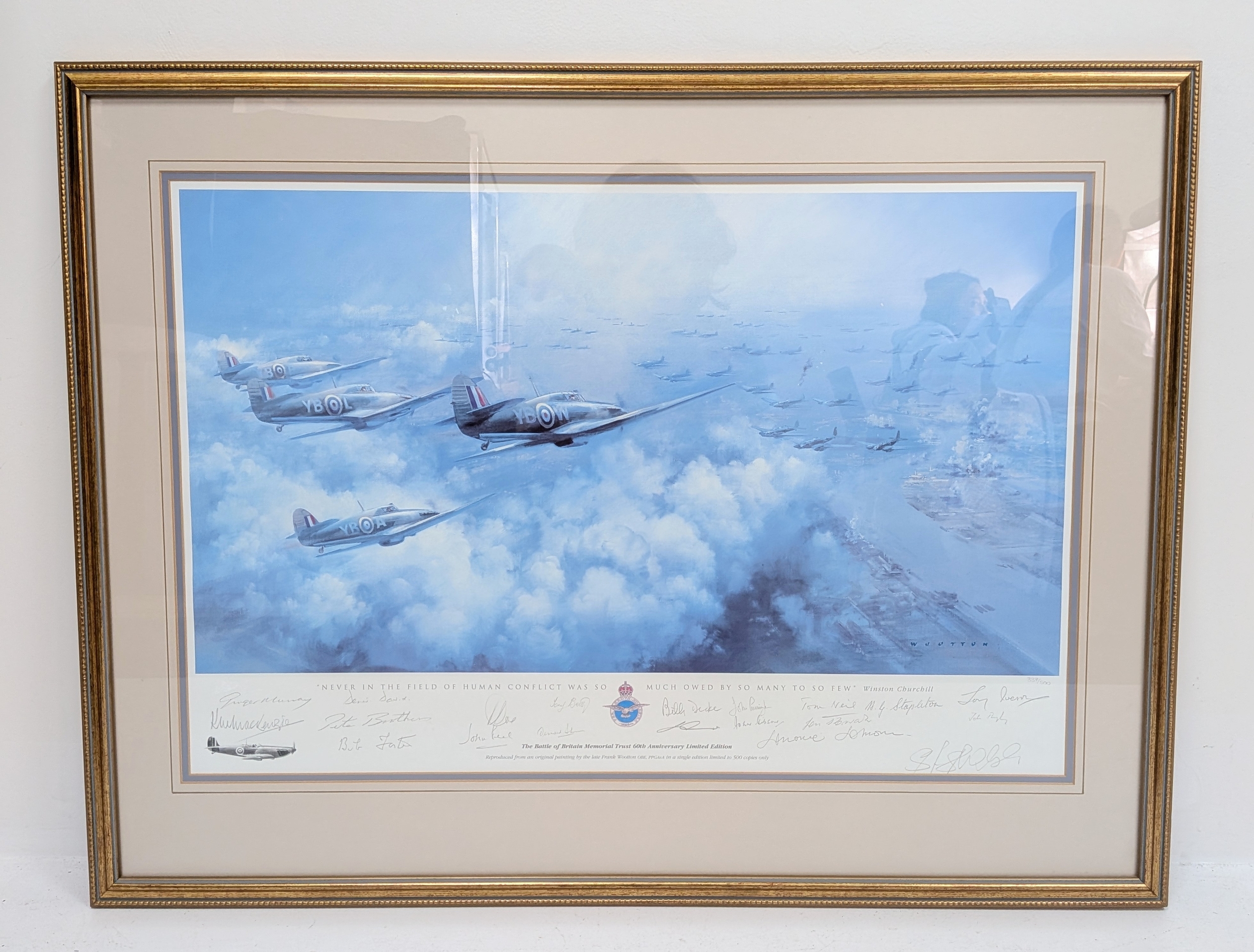 A framed limited edition print by Frank Wooton