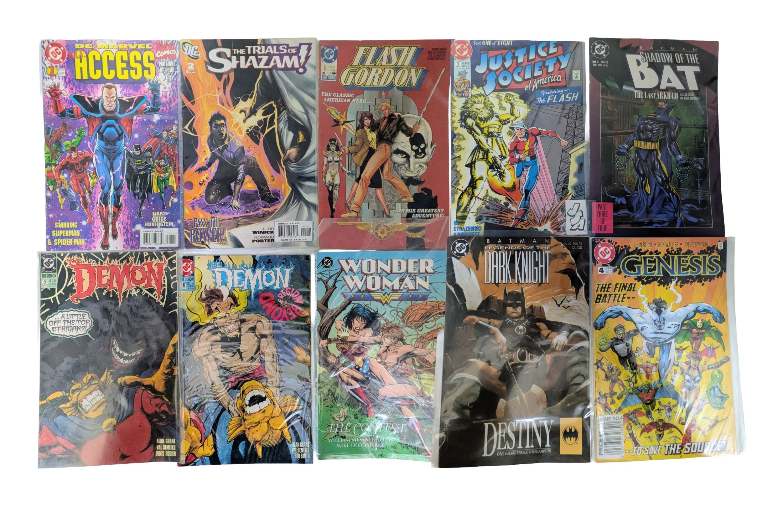 Ten DC Mixed Comics. All plastic wrapped