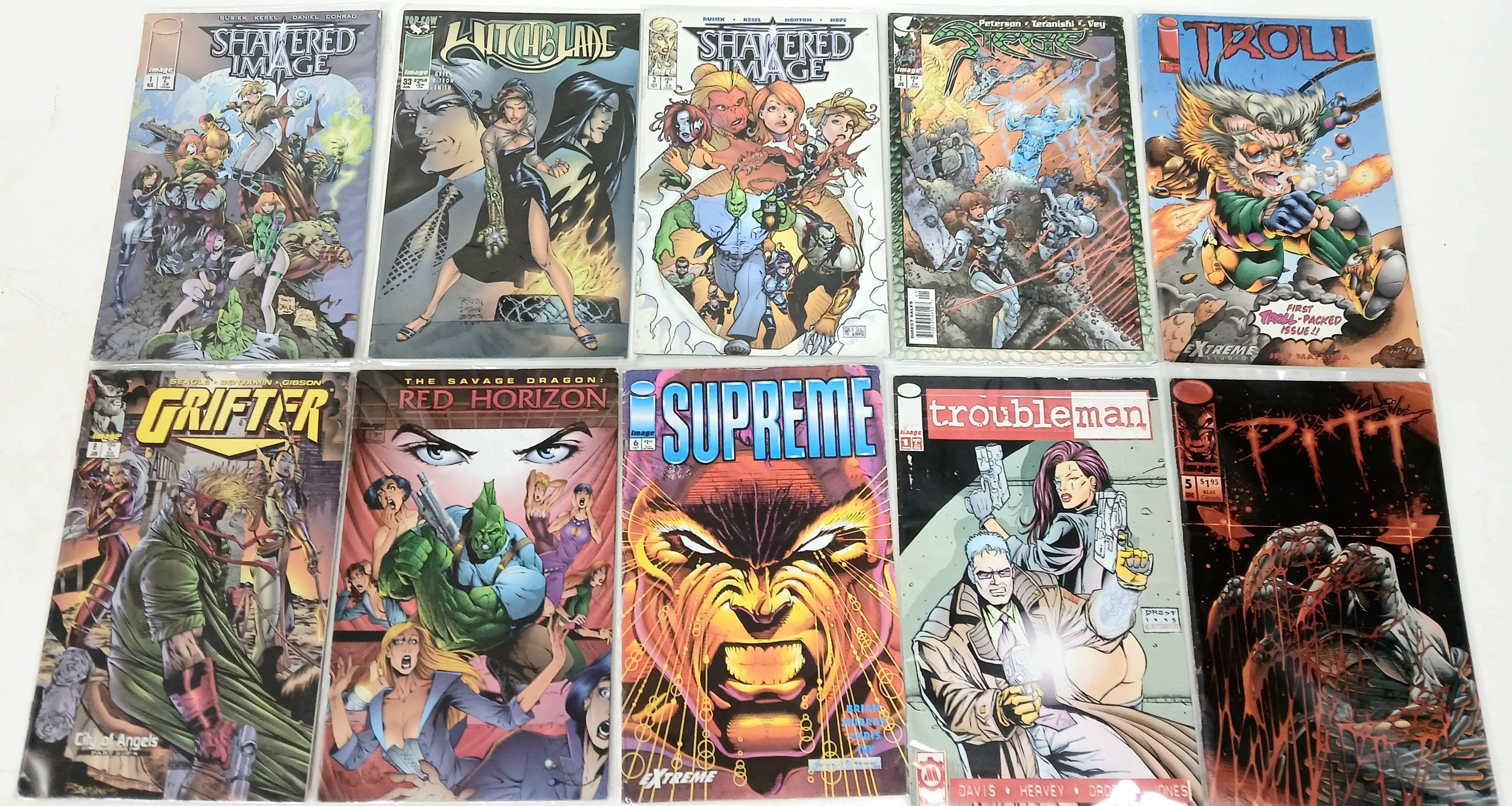 Ten Image Mixed Comics. All plastic wrapped