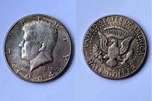 1964 SILVER KENNEDY HALF DOLLAR