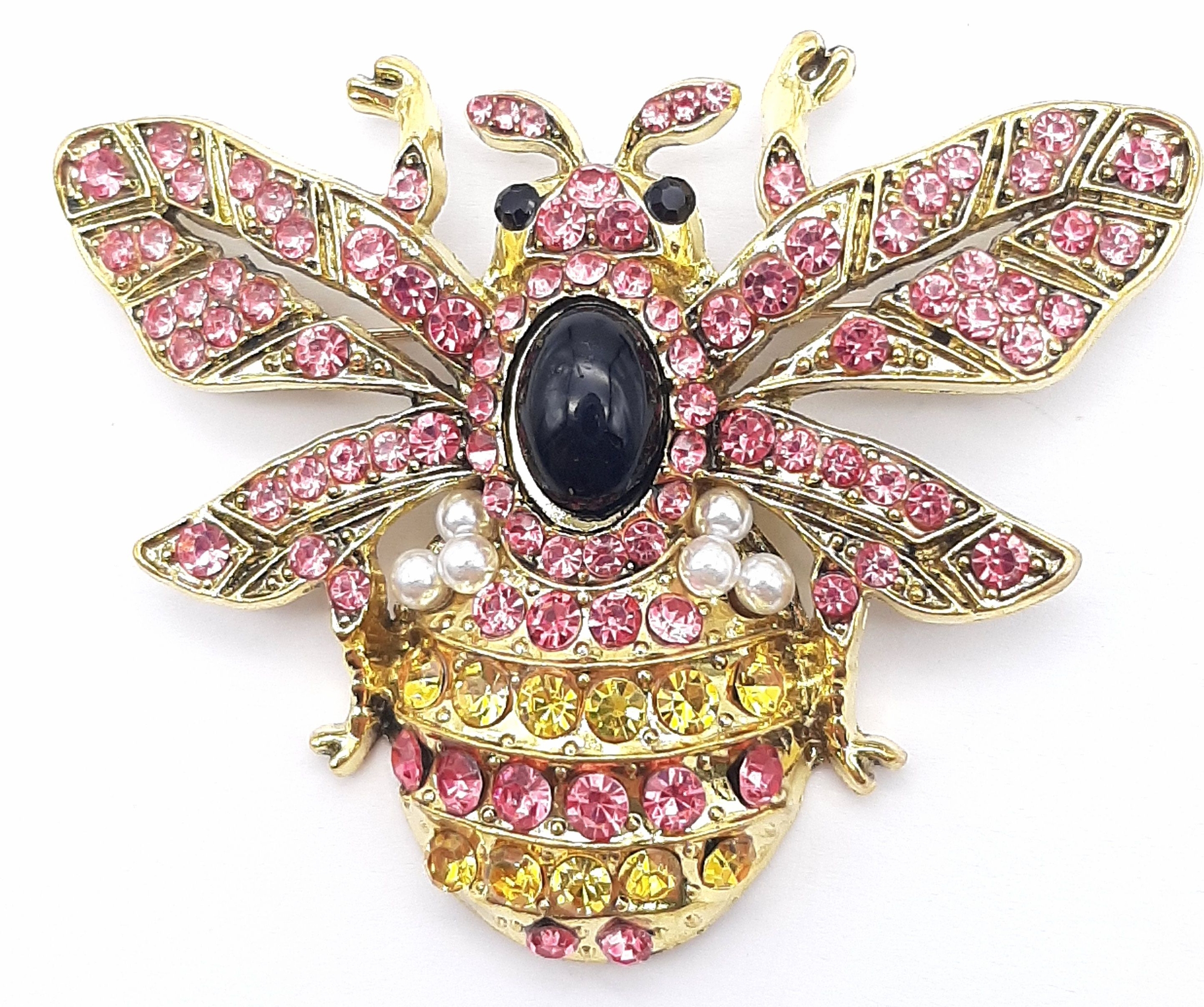 A Decorative Stone Set Bee Brooch