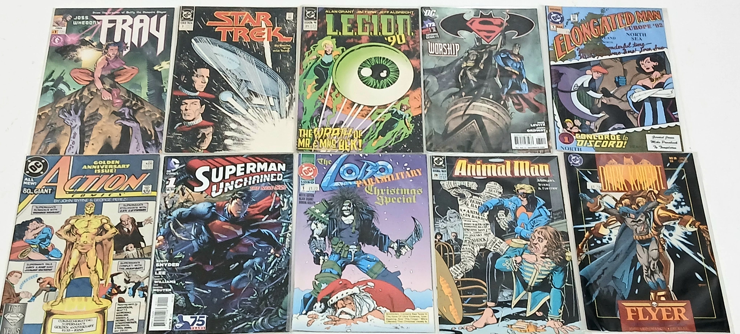 Ten DC Mixed Comics. All plastic wrapped