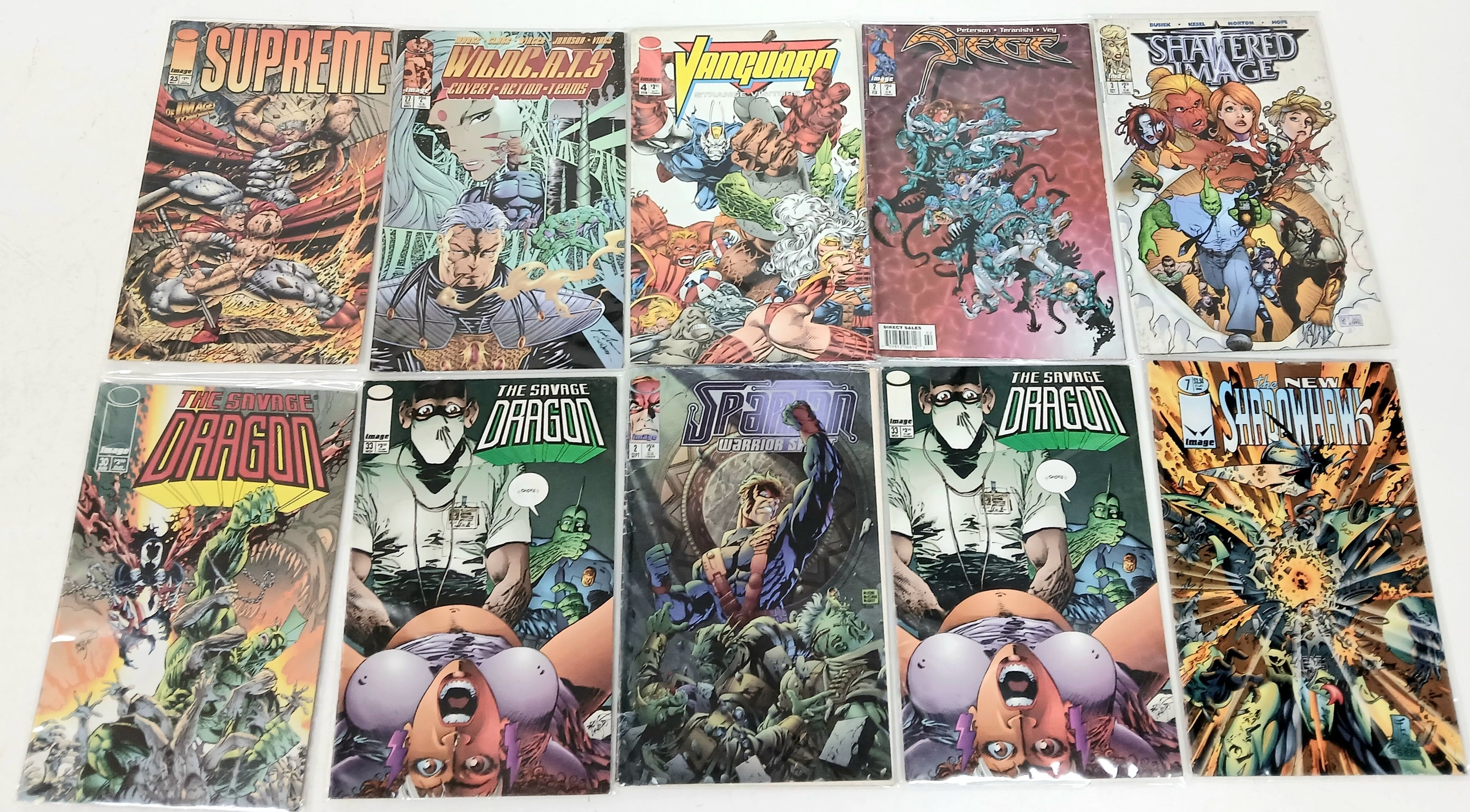 Ten Image Mixed Comics. All plastic wrapped