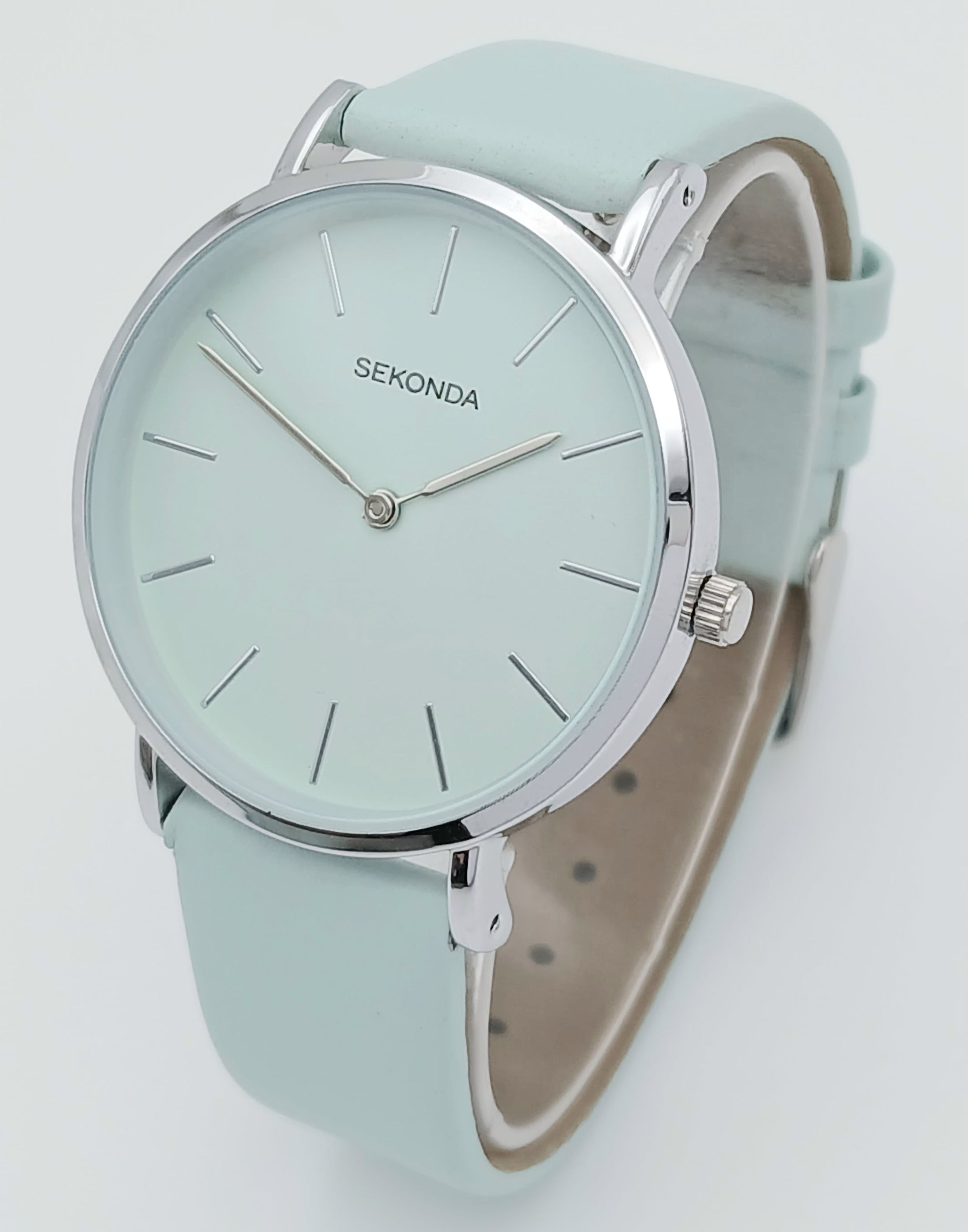 A Baby Blue Dial Sekonda Quartz Watch