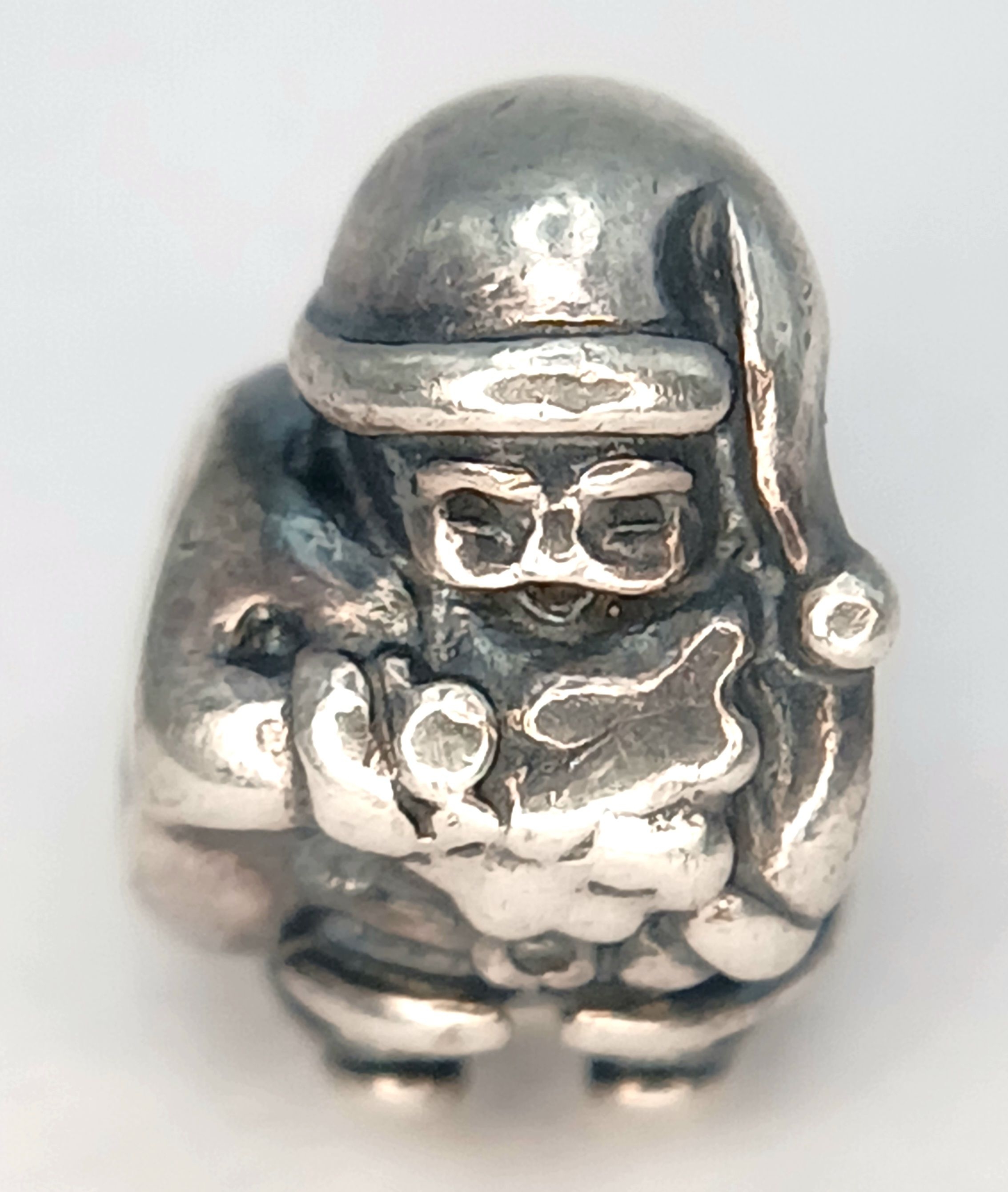 A Lovely Pandora 925 Sterling Silver Santa Clause Charm