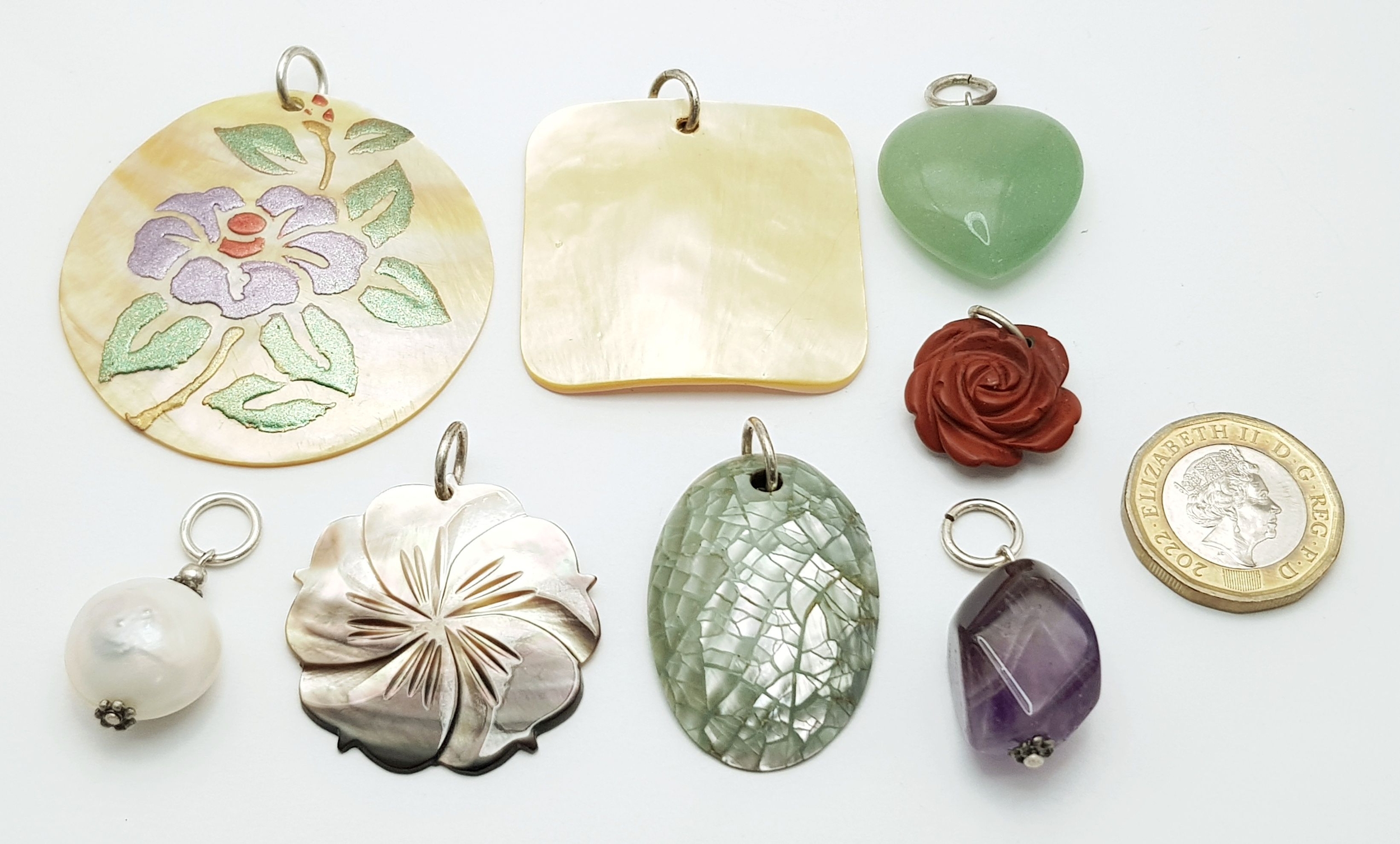 An Eclectic Mix of Eight Pendants