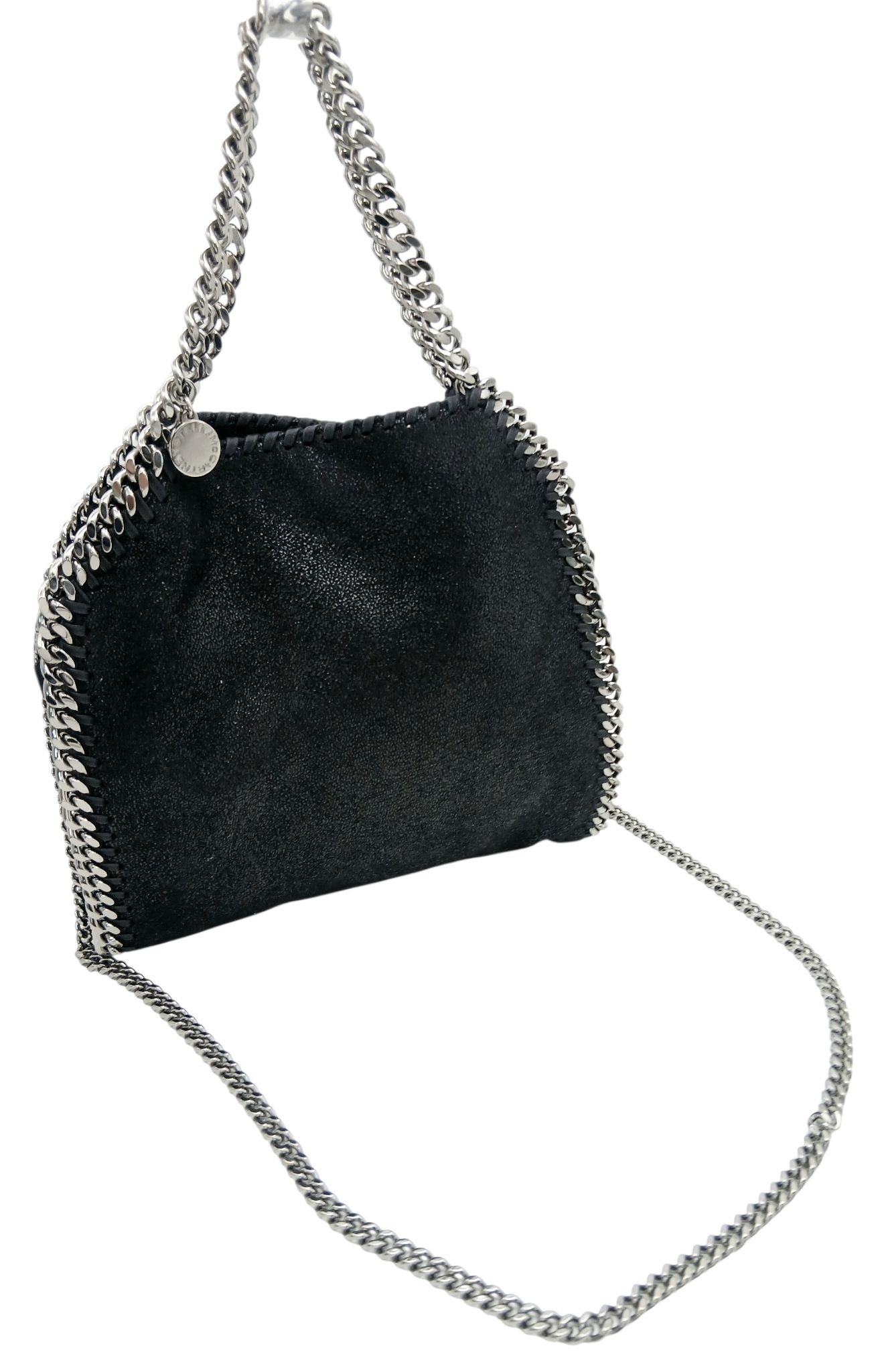 A Black Stella McCartney Falabella Mini Tote Bag