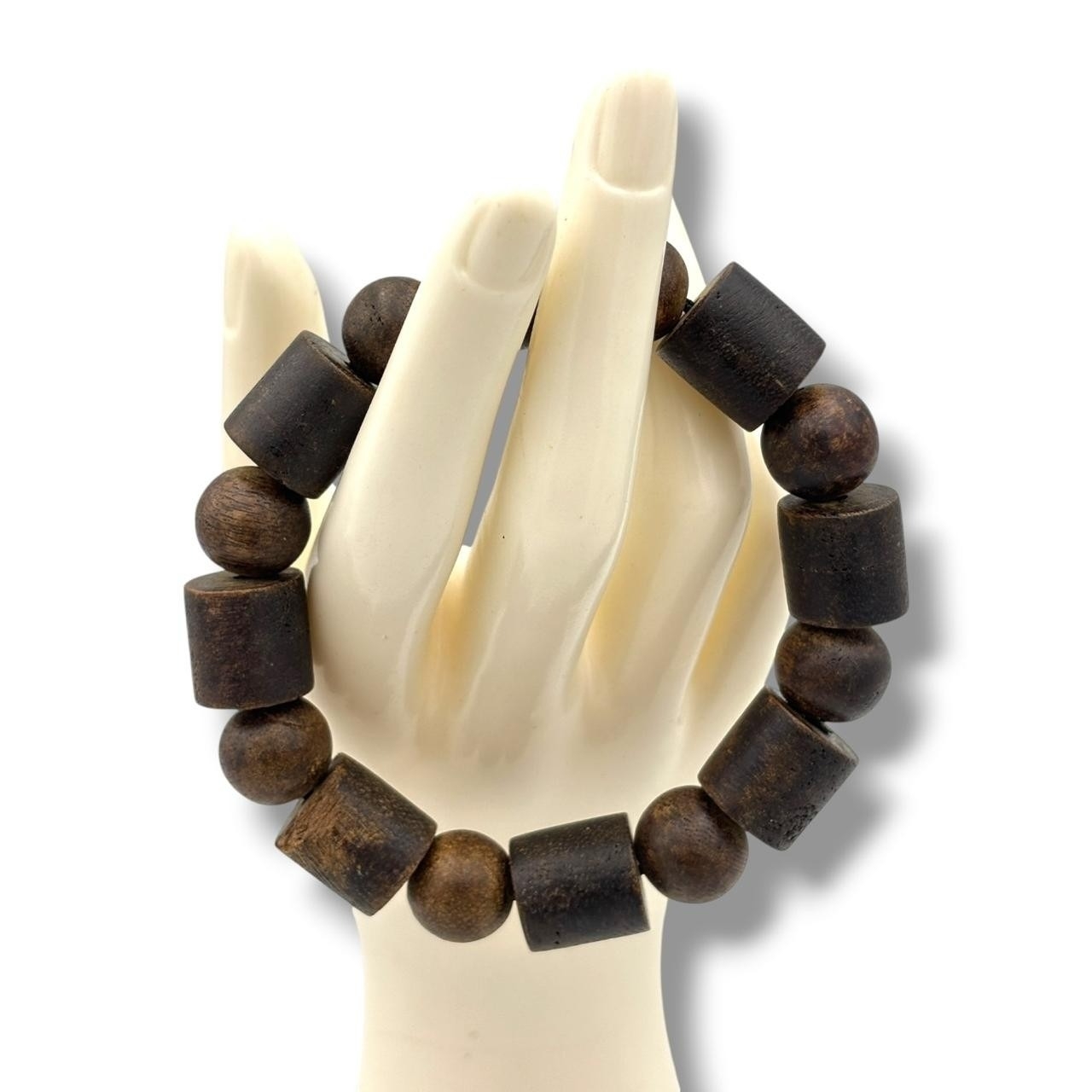 A natural Agarwood Bead prayer Bracelet