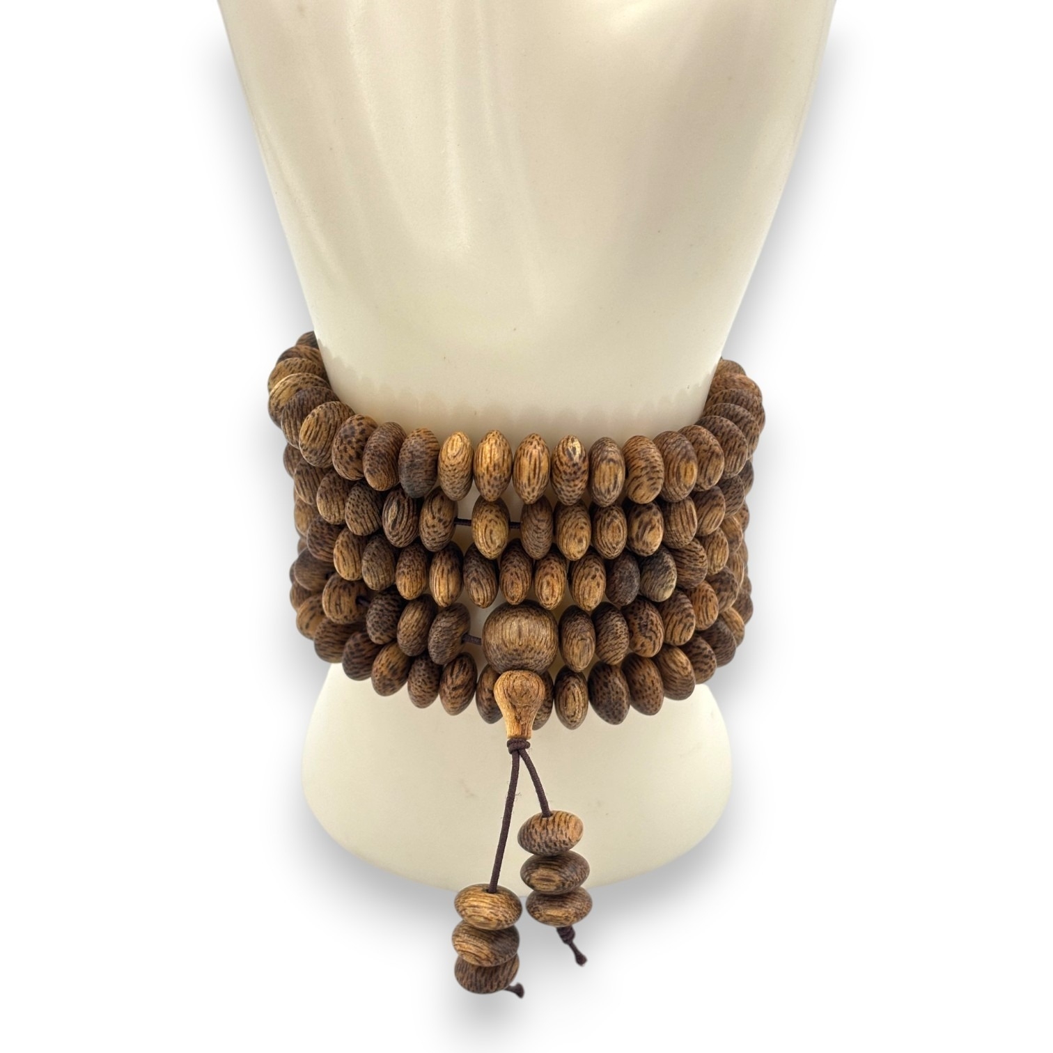 A natural Agarwood 108 beads mala prayer Chain