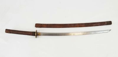 An Antique Japanese Samurai Sword - Part of the Military Officers Charles Osbourne Collection. 