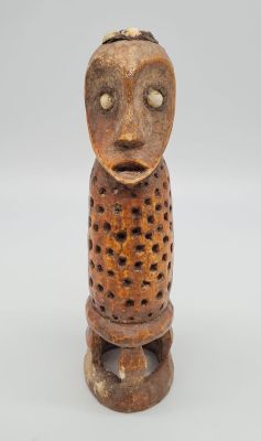 An Exceptionally Rare Antique Hand-Carved Ivory Fertility Figure. Origin from The Lega Tribe of 