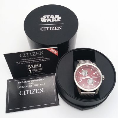 A STAR WARS Prequel, Citizen Eco-Drive men’s, Limited edition watch. Never needs battery! Red 