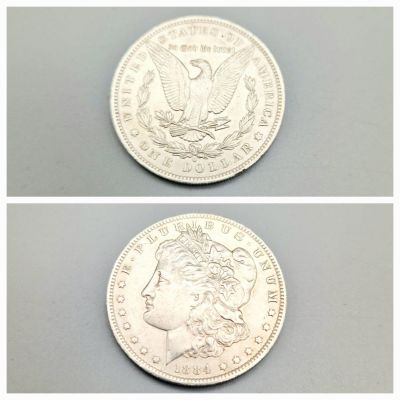 An ‘Extra Very Fine’ to ‘About Uncirculated’ ‘Key Date’ 1884 Morgan Silver Dollar New Orleans 