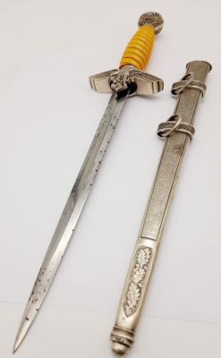 WW2 German 2nd Pattern Luftwaffe Dagger. Maker: W.K.C.