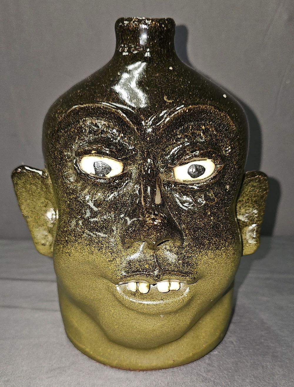 Lot 142: Fine Lanier Meaders Face Jug 1970s