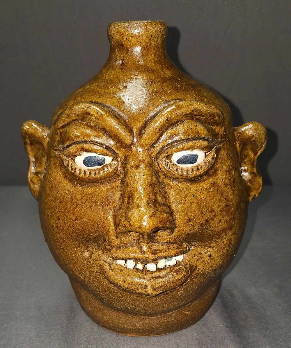 Lot 143: 1987 Signed Lanier Meaders Face Jug