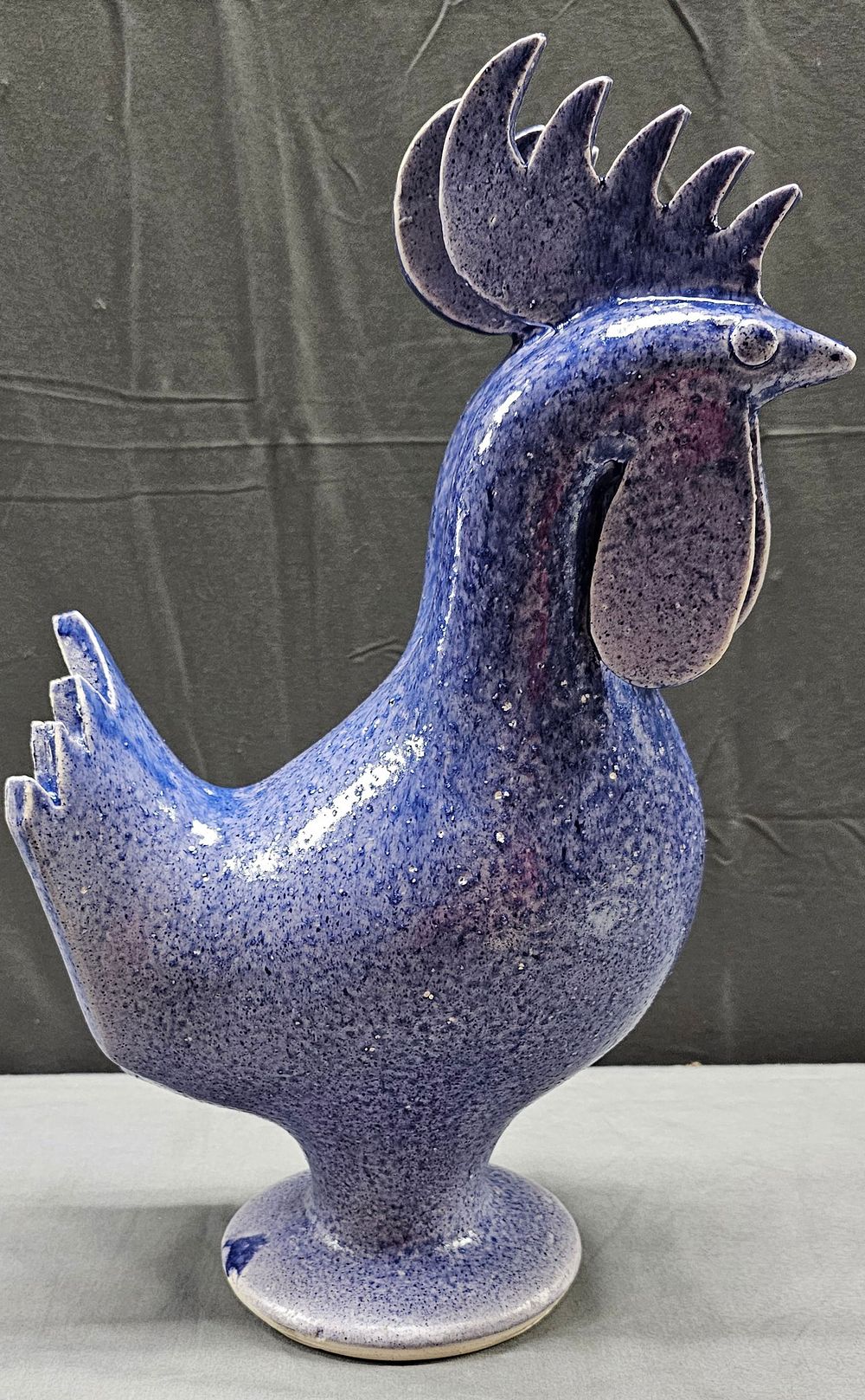 Lot 147D: Rare David Meaders Double Headed Rooster