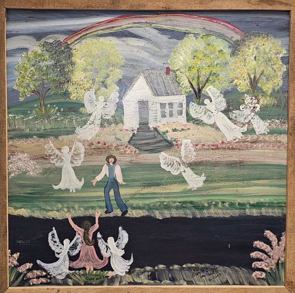 Lot 149A: Annie Wellborn Folk Art Masterpiece Painting