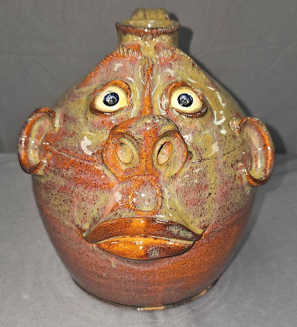 Lot 165: Fine Roger Corn Face Jug 1999