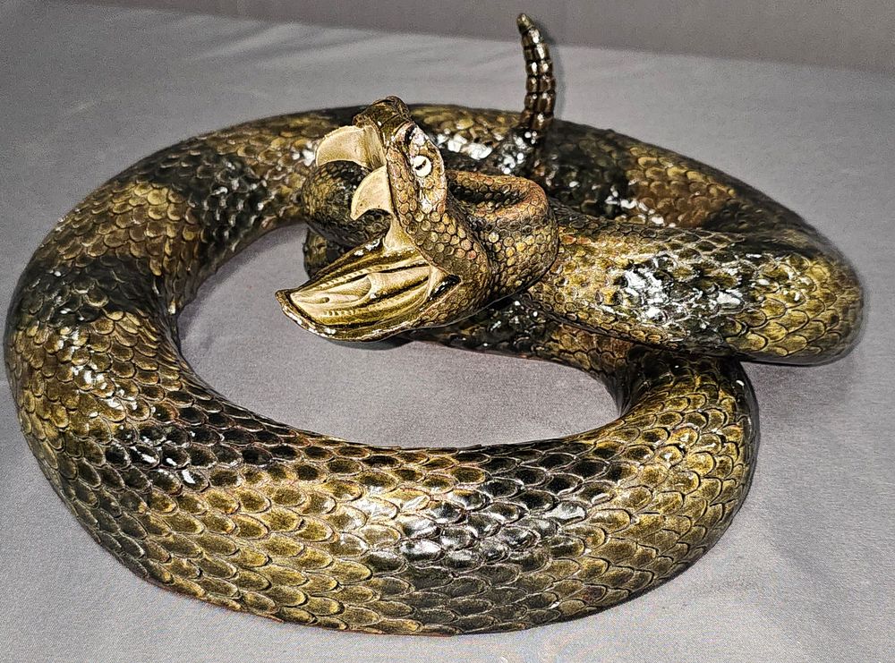 Lot 166A: Stunning 1992 Michael & Melvin Crocker Rattlesnake