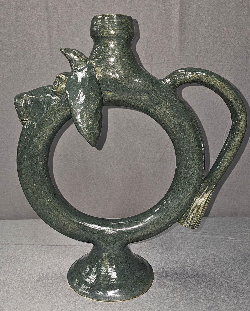 Lot 223: 1998 Lin Craven (1946-2011) Floppy Ears #2 Ring Jug
