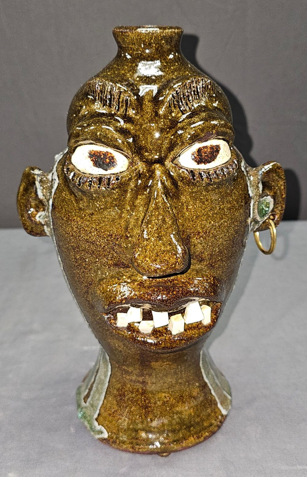 Lot 233: 2000 Wayne Hewell Face Jug