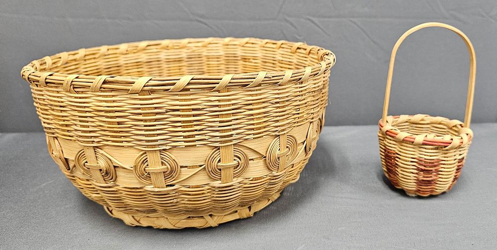 Lot 236E: Signed Nancy Conseen Cherokee Indian Basket Lot