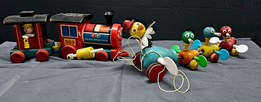 Lot 168: 1950-60s Fischer Price Pull Toy Lot