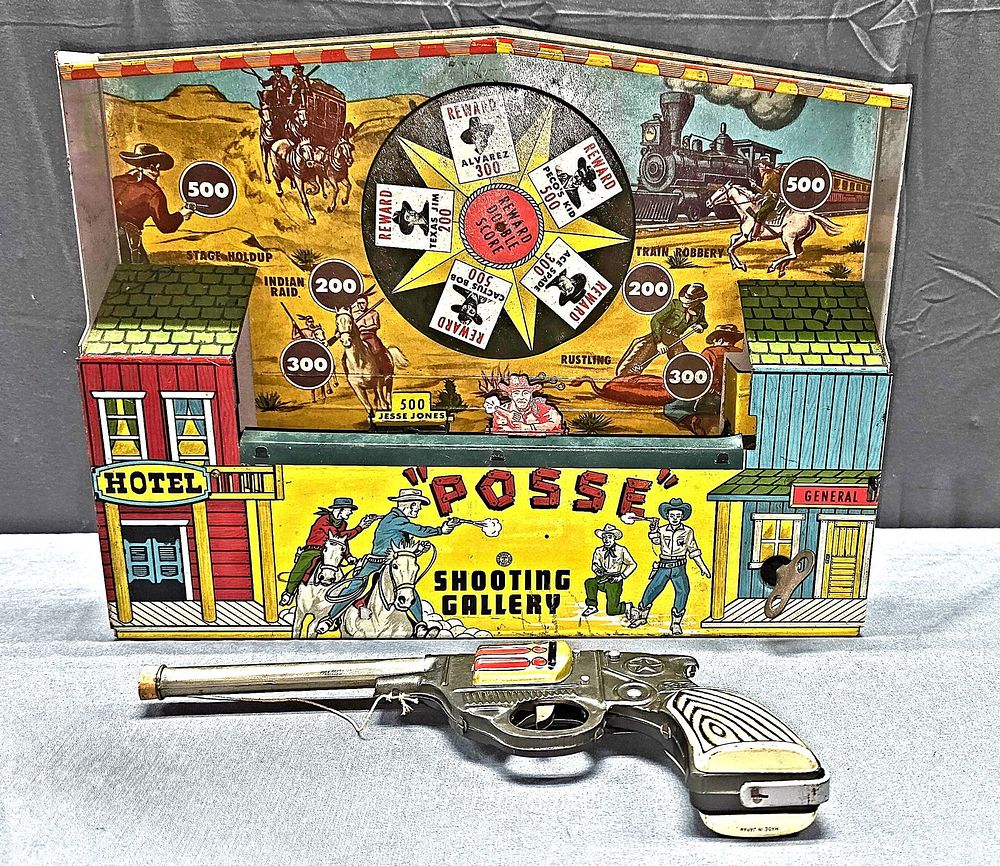 Lot 197: Marx Posse Shooting Gallery Game