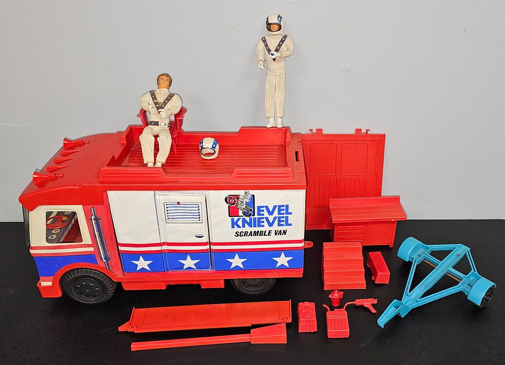 Lot 206: Evel Knievel Scramble Van Toy