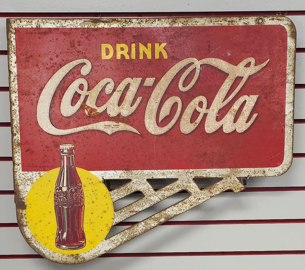 Lot 228: 1940 Coca Cola - Drink Coca Cola Flang Sign