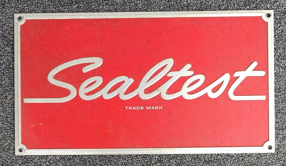 Lot 234: 1950s Sealest Embossed Sign