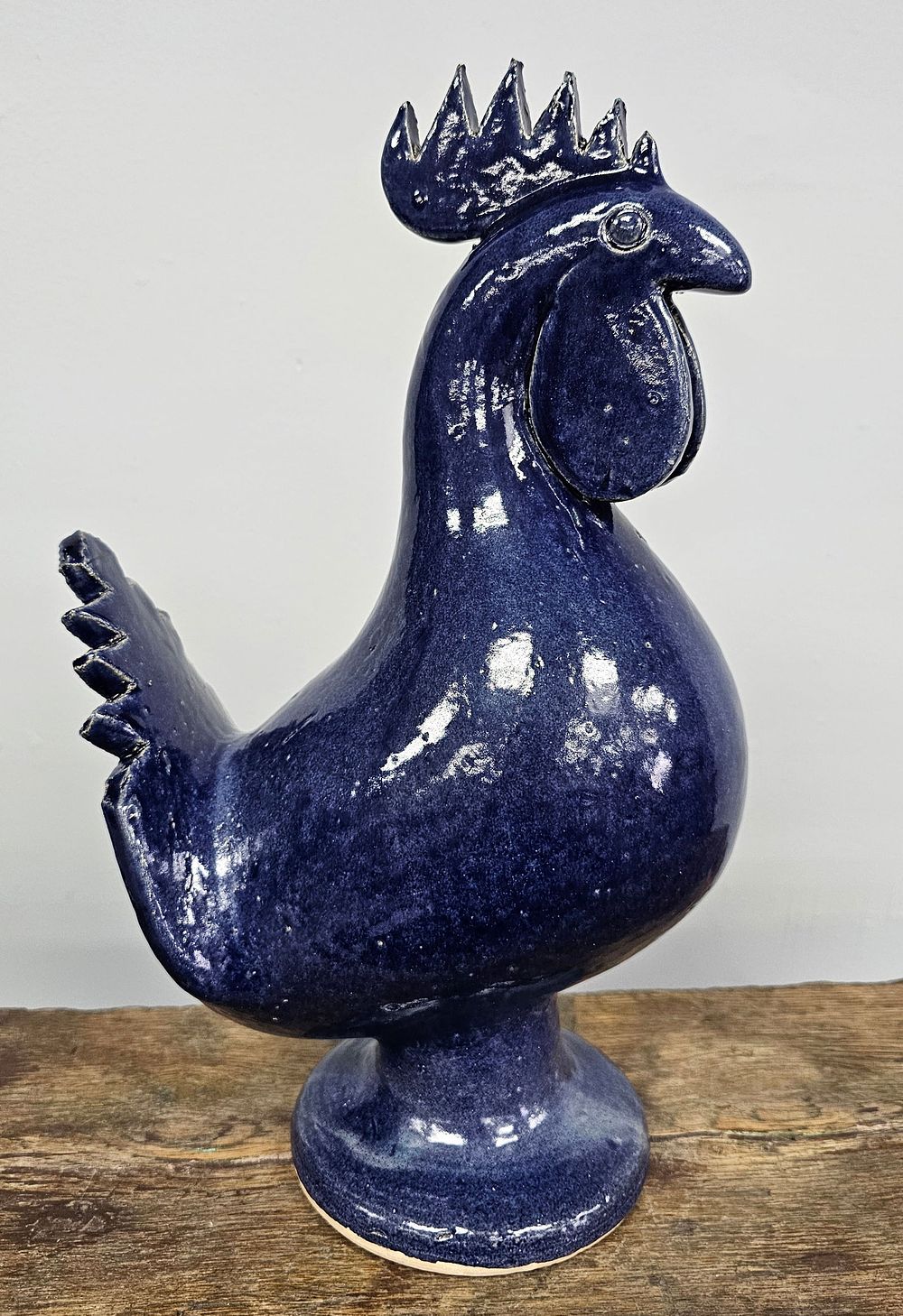 Lot 131: Edwin "Nub" Meaders Cobalt Rooster