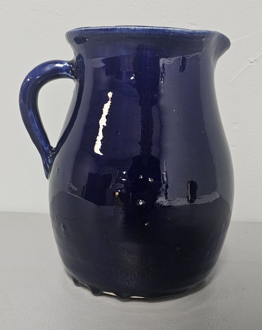 Lot 144B: Edwin "Nub" Meaders Cobalt Pitcher 2000