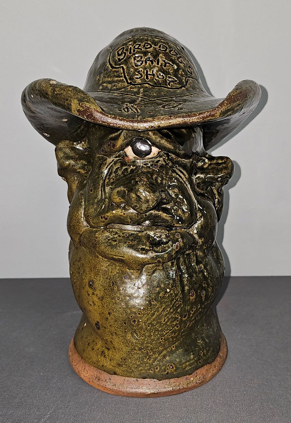 Lot 147: Cleater Meaders Face Bust "Bird  Dogs Bait Shop"