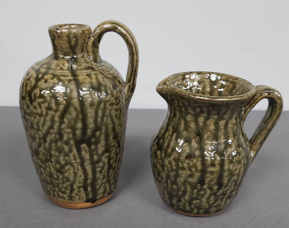 Lot 152: Clete & Billie Meaders Quart Size Jug-Pitcher Lot