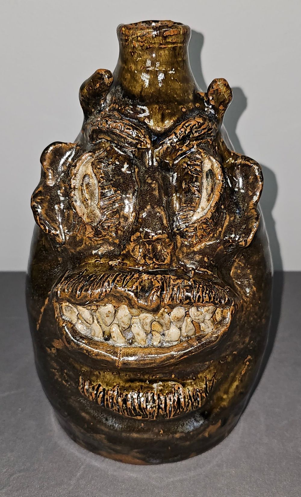 Lot 170: Scarce Marie Rogers Devil Face Jug