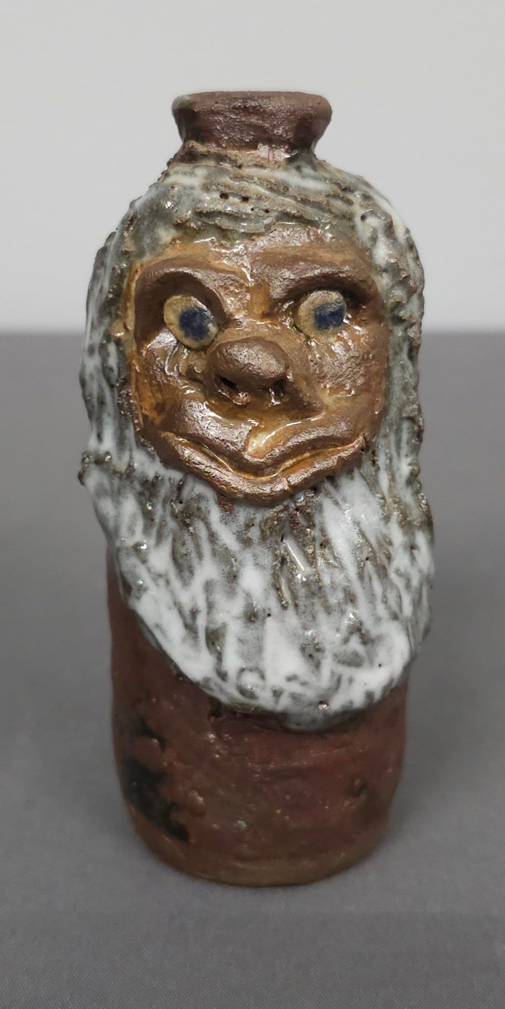 Lot 180: Fine Marie Rogers Folk Pottery Santa Claus Jug